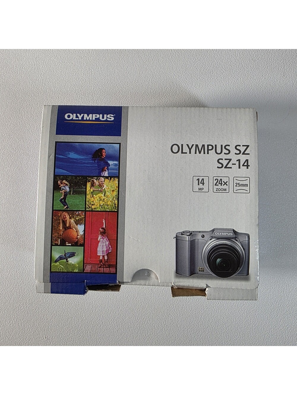 Olympus SZ-14 Compact Camera Silver 14MP 24x Zoom 3.0" LCD HDMI Face Detection